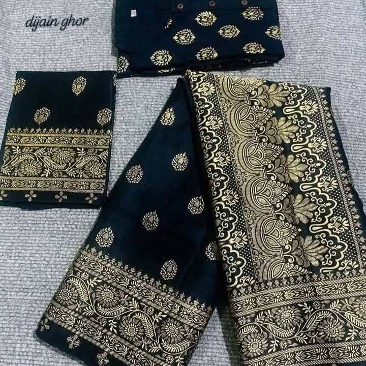 জাপানি সিল্ক শাড়ি নরম ও আরামদায়ক স্কিন প্রিন্টের নিখুঁত কাজ